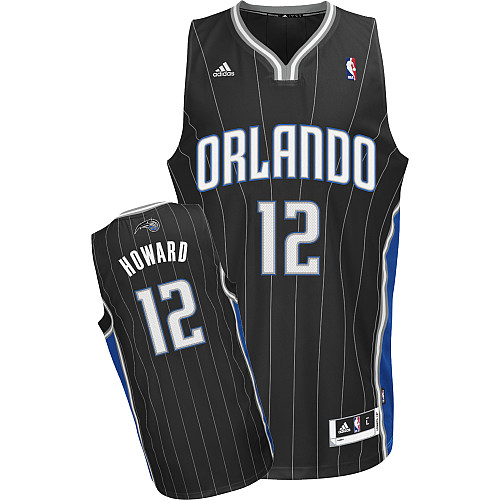 NBA Orlando Magic 12 Dwight Howard New Revolution 30 Swingman Alternate Black Jersey